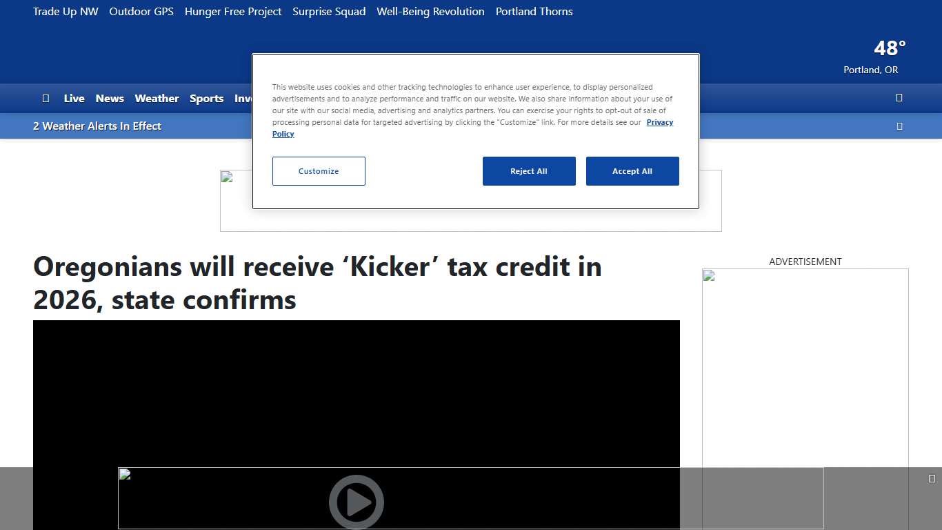Oregonians will receive ‘Kicker’ tax credit in 2026, state confirms